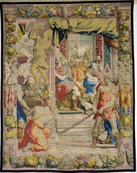 Joseph Explains to the Pharaoh His Dream of the Fat and Lean Cows, from the Sala dei Dugento